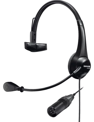 SHURE BRH31M-NXLR5M Micro headset light intercom one earphone|MusicGoodDeal 