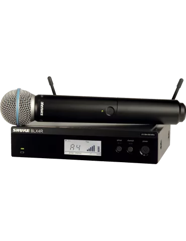  SHURE BLX24RE-B58-M17 Transmisor de mano Beta58, completo y montable en bastidor - Banda M17|MusicGoodDeal 