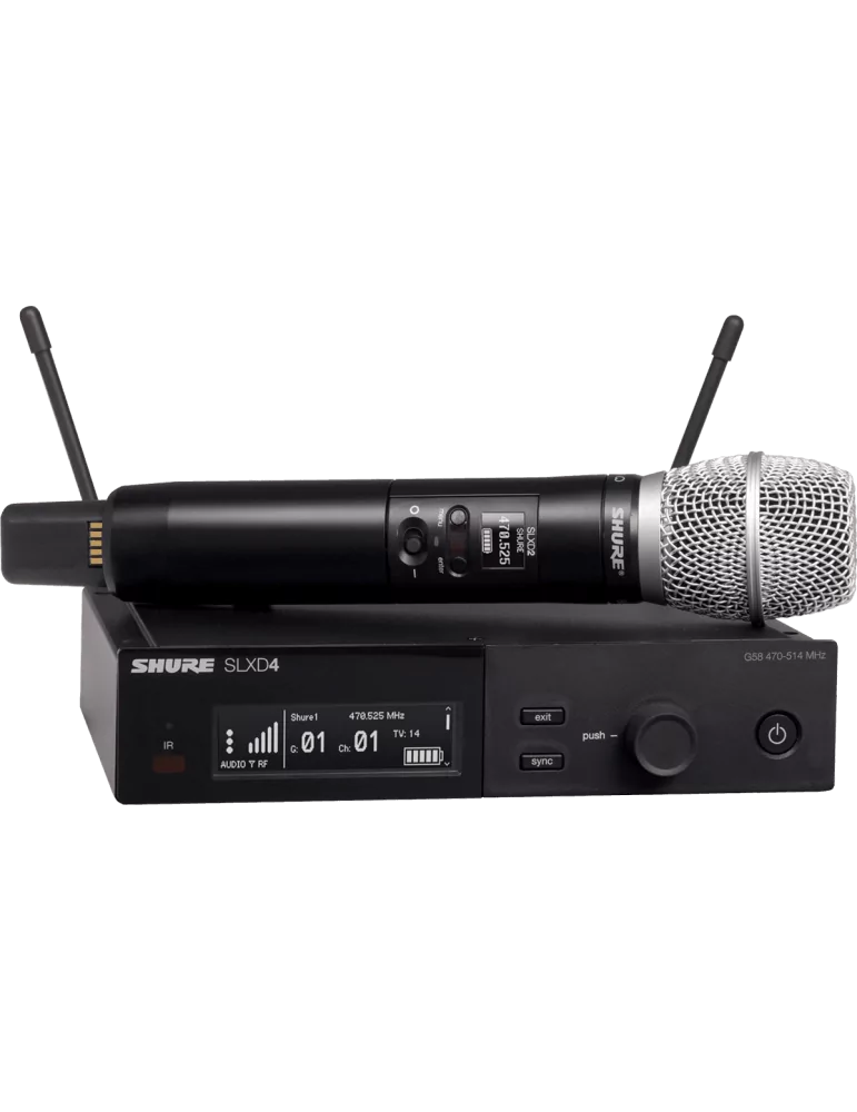  SHURE SLXD24E-SM86-H56 Complete System - SM86 Handheld Transmitter - 518-562 MHz|MusicGoodDeal 