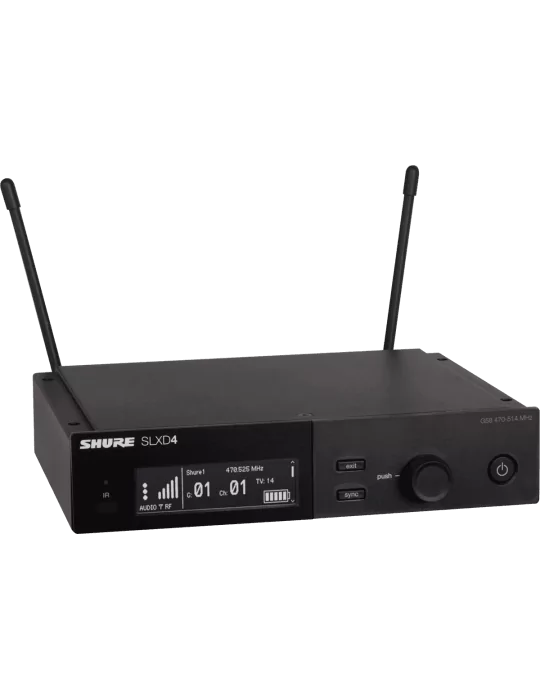  SHURE SLXD4E-H56 Receiver - Single Receiver - 518-562 MHz|MusicGoodDeal 