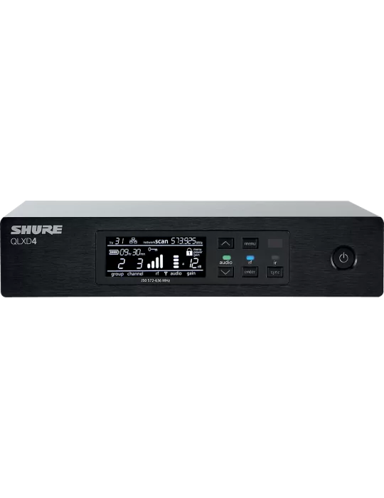  SHURE QLXD4-H51 Receptor - Receptor - Banda H51 - 534 a 598 MHz|MusicGoodDeal 