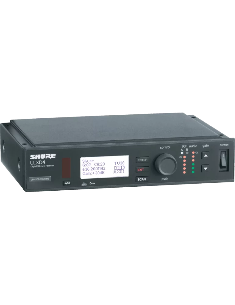  SHURE ULXD4E-G51 Receptor - Simple - Banda G51 - 470 a 534 MHz|MusicGoodDeal 