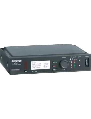 SHURE ULXD4E-H51 Receiver H51 Band - 534 to 598 MHz|MusicGoodDeal