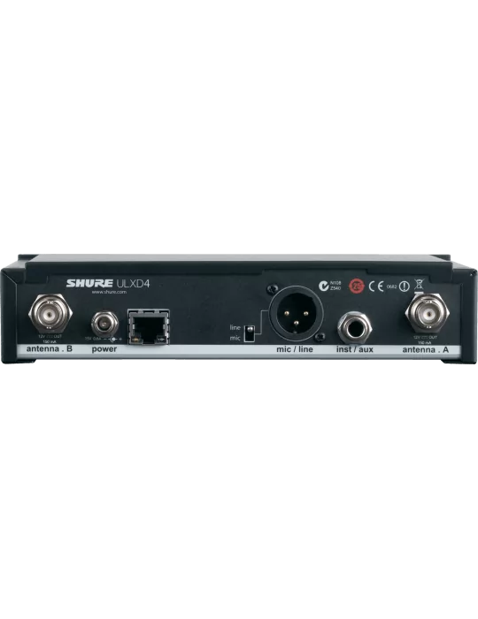 SHURE ULXD4E-H51 Receiver H51 Band - 534 to 598 MHz|MusicGoodDeal