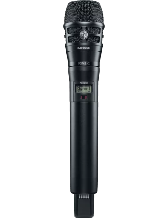  SHURE ADX2FD-K8B-G56 Transmisor de mano de la serie ADX - Transmisor de mano FD KSM8B - 470-636 MHz|MusicGoodDeal 