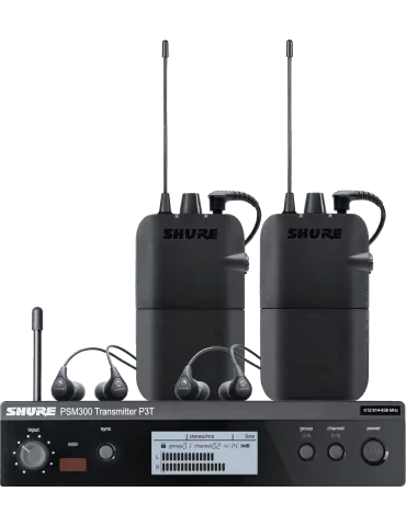  SHURE P3TER112TW-K3E Complete system - Twinpack with SE112 - K3E belt|MusicGoodDeal 