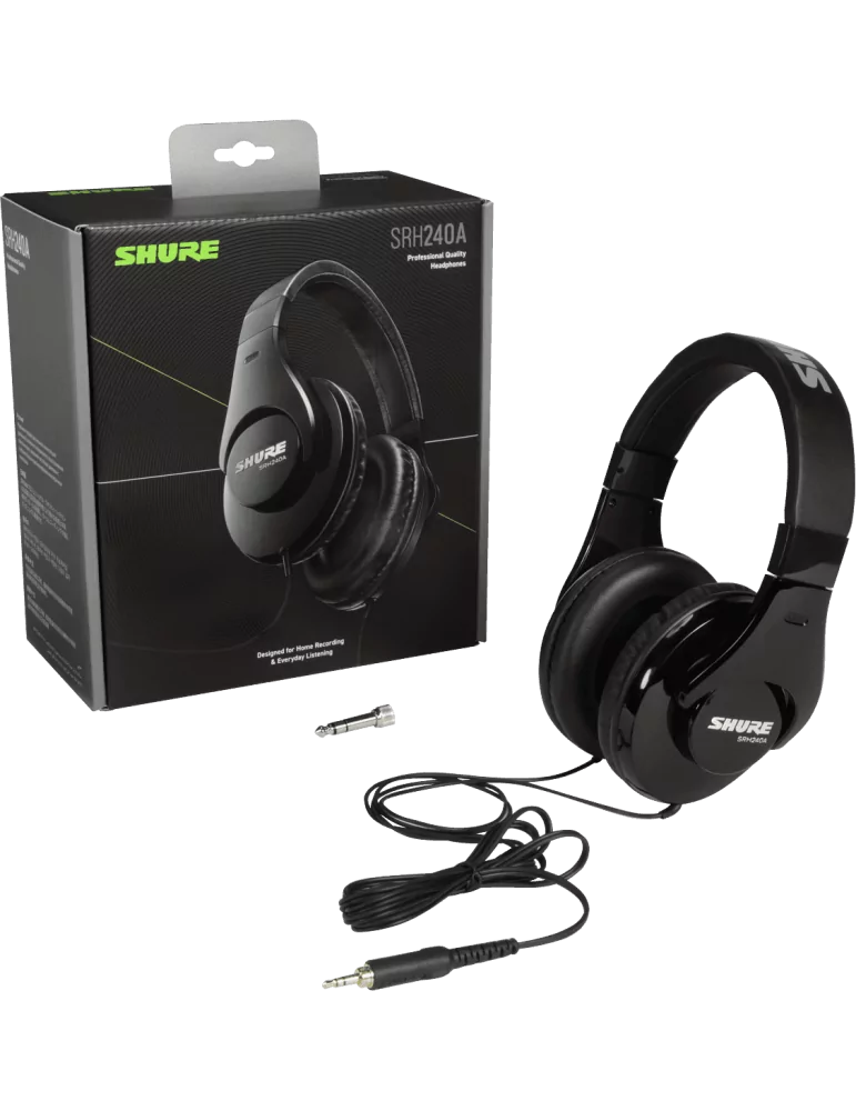  SHURE SRH240A-BK Closed Nomad|MusicGoodDeal 