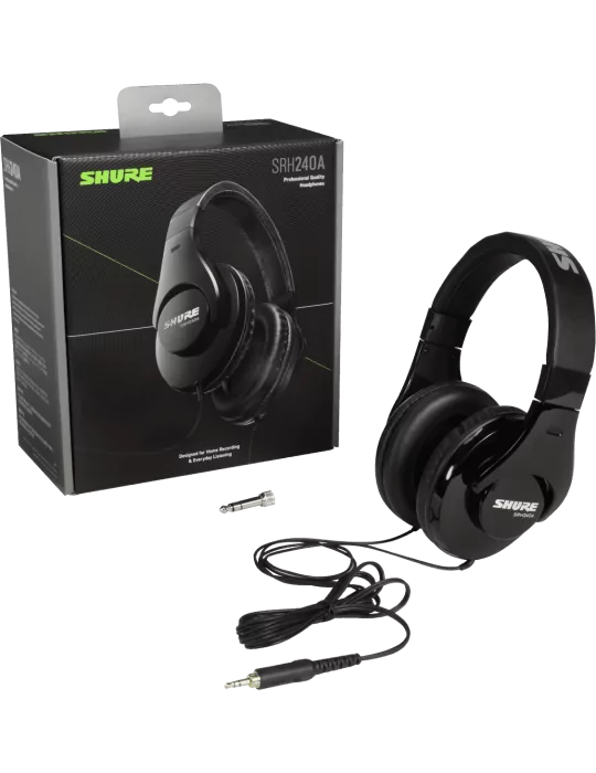  SHURE SRH240A-BK Closed Nomad|MusicGoodDeal 