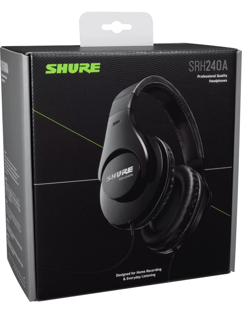 SHURE SRH240A-BK Closed Nomad|MusicGoodDeal 
