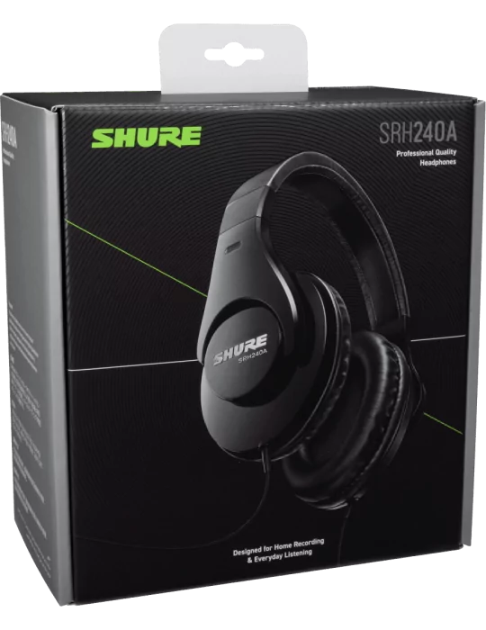  SHURE SRH240A-BK Closed Nomad|MusicGoodDeal 