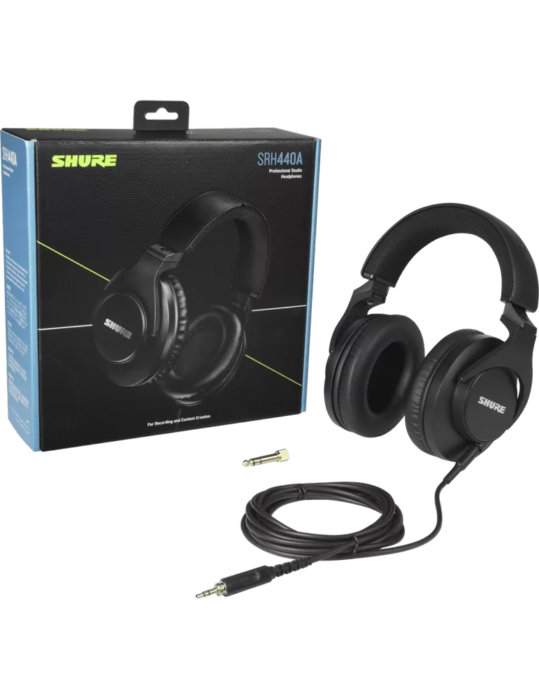  SHURE SRH440A-EFS Auriculares profesionales cerrados de estudio|MusicGoodDeal 
