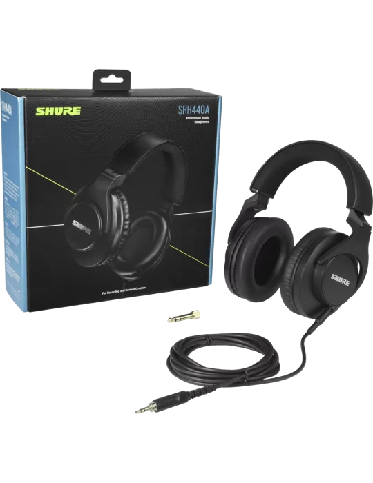  SHURE SRH440A-EFS Auriculares profesionales cerrados de estudio|MusicGoodDeal 