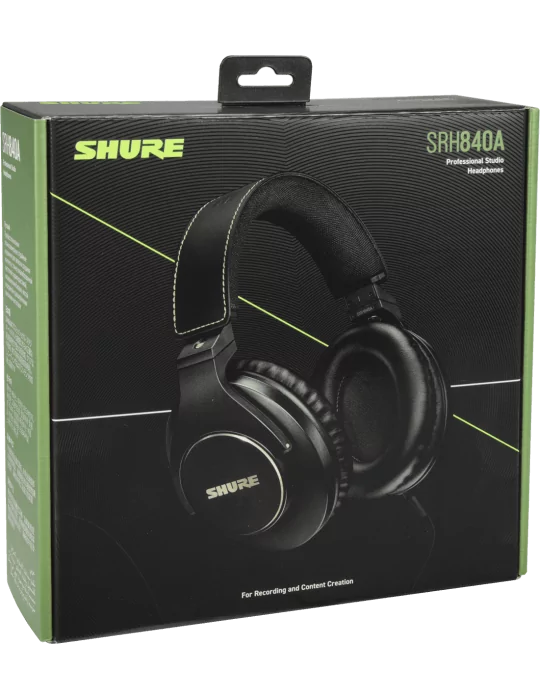  SHURE SRH840A-EFS SRH840A black pro monitor headphones|MusicGoodDeal 