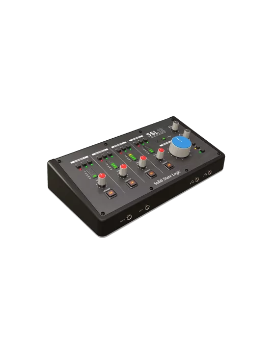 SOLID STATE LOGIC SSL12 USB-C - 4 micrófonos/línea, 2 instrumentos, 4 salidas, MIDI, ADAT|MusicGoodDeal 