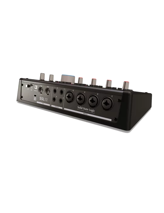  SOLID STATE LOGIC SSL12 USB-C - 4 micrófonos/línea, 2 instrumentos, 4 salidas, MIDI, ADAT|MusicGoodDeal 