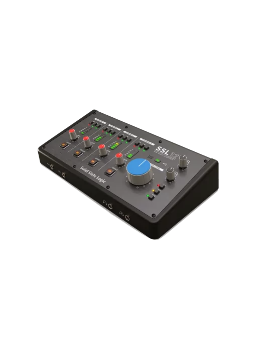  SOLID STATE LOGIC SSL12 USB-C - 4 micrófonos/línea, 2 instrumentos, 4 salidas, MIDI, ADAT|MusicGoodDeal 
