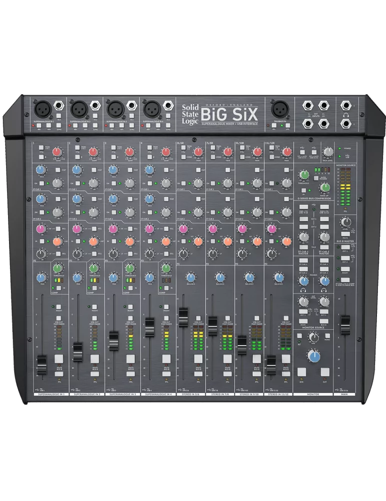  SOLID STATE LOGIC BIG-SIX Analógico - 16 canales analógicos + USB 2x 16 canales|MusicGoodDeal 