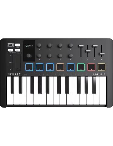 ARTURIA MiniLab MK3 Master Keyboard black|MusicGoodDeal 