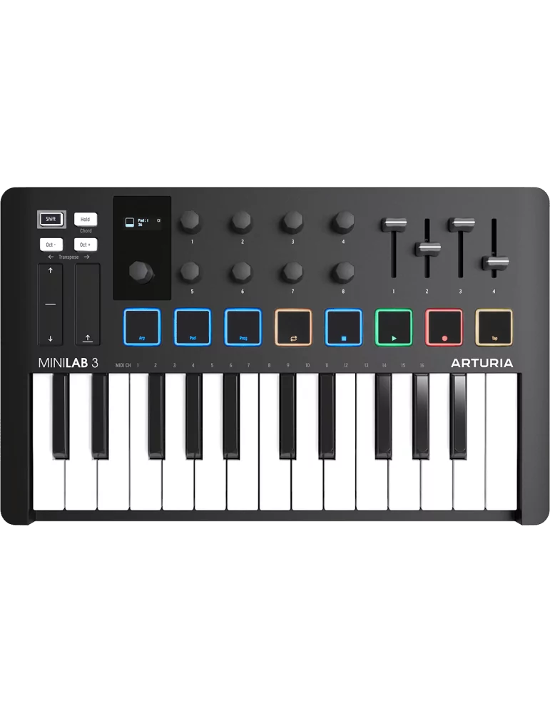  ARTURIA MiniLab MK3 Master Keyboard black|MusicGoodDeal 