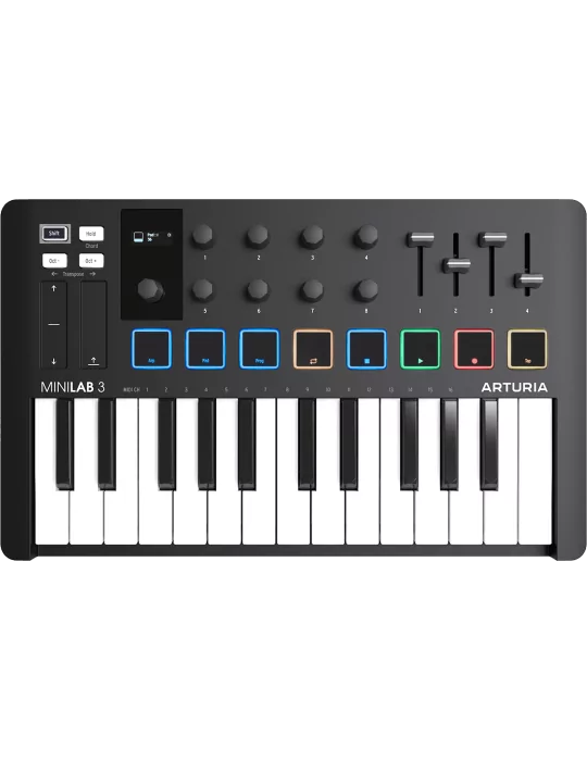  ARTURIA MiniLab MK3 Master Keyboard black|MusicGoodDeal 