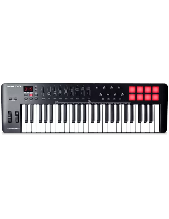  M-AUDIO OXYGEN 49V USB-Midi 49 notes 8 pads/pots/faders|MusicGoodDeal 