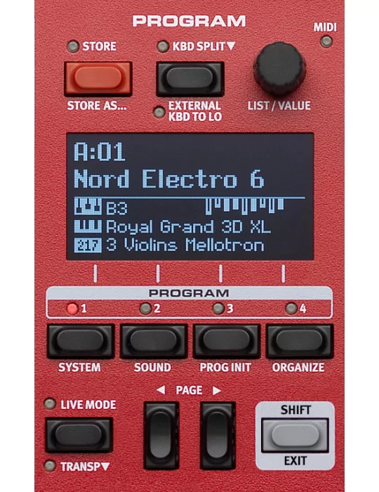 NORD NE6D-73 73 notas semiponderadas en cascada|MusicGoodDeal