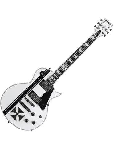  ESP IRONCROSS-W James Hetfield - Bright white with black stripes|MusicGoodDeal  2