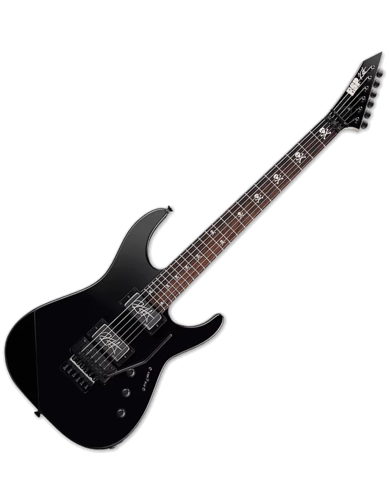  ESP KH2NECKTHRU-BLK Kirk Hammett - Negro brillante|MusicGoodDeal 
