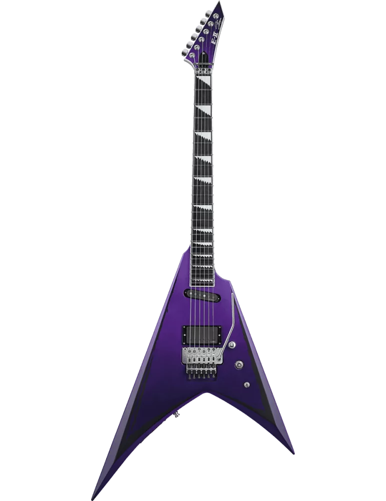 ESP 2ALEXIRIPPED Alexi Laiho - Purple Fade Satin w/ Ripped Pinstripes|MusicGoodDeal 