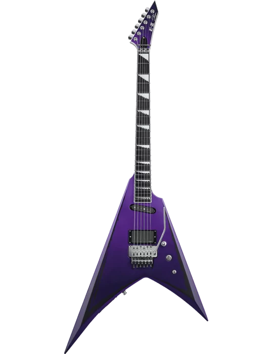  ESP 2ALEXIRIPPED Alexi Laiho - Purple Fade Satin w/ Ripped Pinstripes|MusicGoodDeal 
