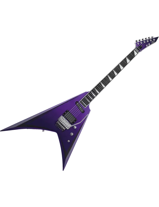  ESP 2ALEXIRIPPED Alexi Laiho - Purple Fade Satin w/ Ripped Pinstripes|MusicGoodDeal 