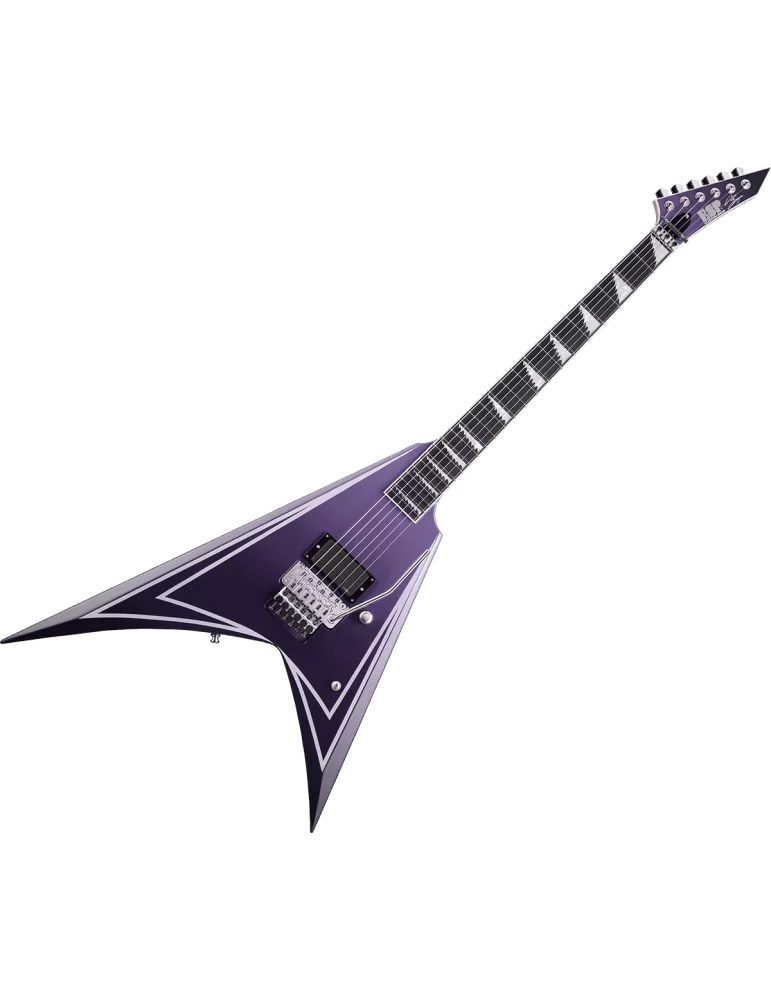  ESP EALEXIHEXED Alexi Laiho - Purple Fade Satin w/ Ripped Pinstripes|MusicGoodDeal 