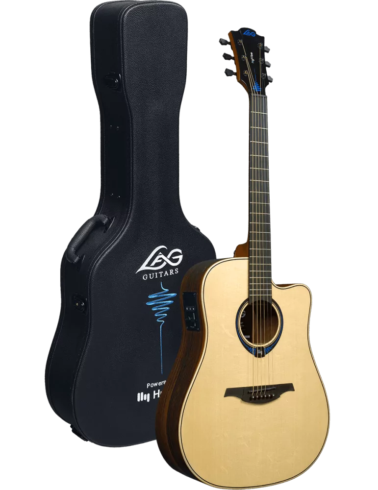 Lâg HyVibe 30 dread cutaway|MusicGoodDeal 