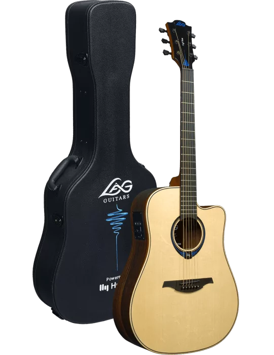 Lâg HyVibe 30 dread cutaway|MusicGoodDeal 