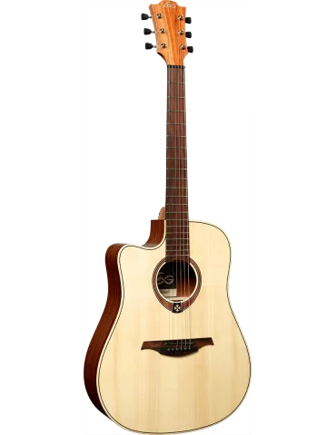  Lâg TL70DCE-NAT Dreadnought Zurdo Cutaway Electro Natural|MusicGoodDeal 