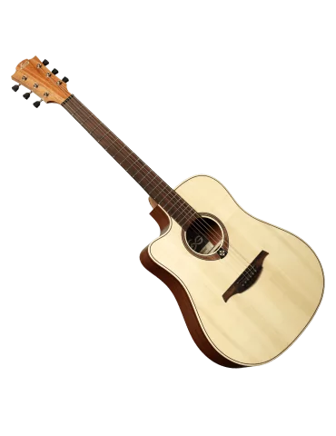 Lâg TL70DCE-NAT Dreadnought Zurdo Cutaway Electro Natural|MusicGoodDeal  2
