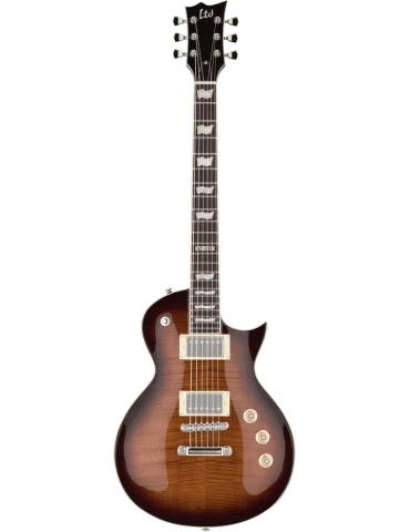  LTD EC256FM-DBSB Model 200 - See Thru Dark Brown Sunburst|MusicGoodDeal 