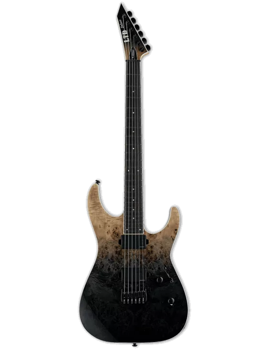  LTD M1000HTBPF-BLKFD Modell 1000 Deluxe - M1000 Hipshot Burl Poplar Fluence Black Fade|MusicGoodDeal 