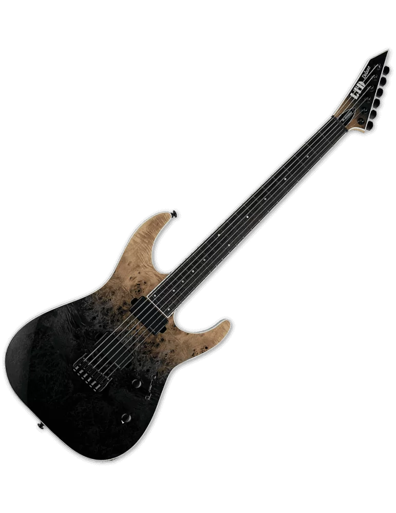  LTD M1000HTBPF-BLKFD Modell 1000 Deluxe - M1000 Hipshot Burl Poplar Fluence Black Fade|MusicGoodDeal 