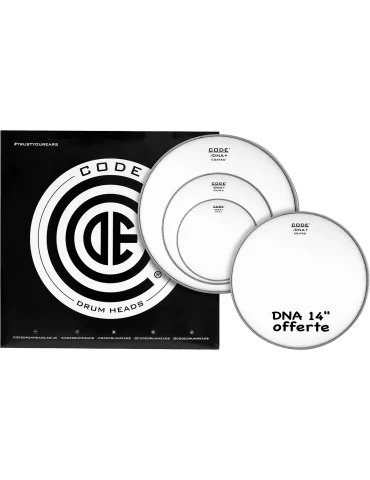  CODE DRUMHEADS TPDNACTDR Tom - Piedra arenada 10" 12" 16" + 14" DNA|MusicGoodDeal 