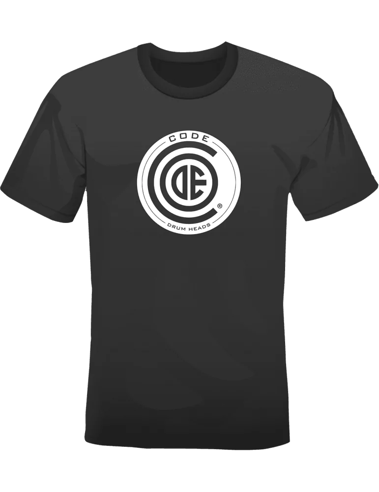  CODE DRUMHEADS TSH01-L BLACK TSHIRT L|MusicGoodDeal 