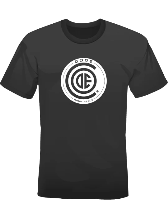  CODE DRUMHEADS TSH01-L BLACK TSHIRT L|MusicGoodDeal 
