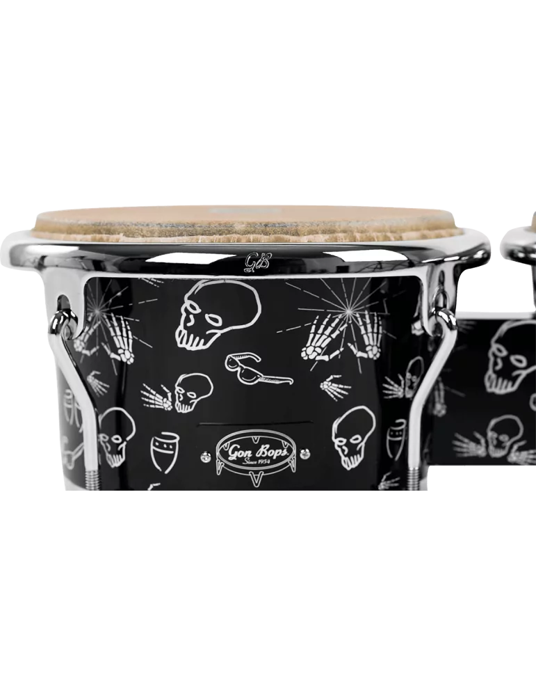  GON BOPS TP0785LC Bongos 7" y 8,5" Roble Asiático / Negro Custome Lenny Castro|MusicGoodDeal 