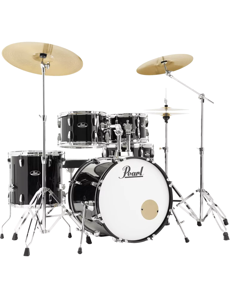  PEARL RSS505BCC-31 Batería Fusion 20" 5 - Jet Black + B-50 + pack de platillos Sabian Solar 3|MusicGoodDeal 