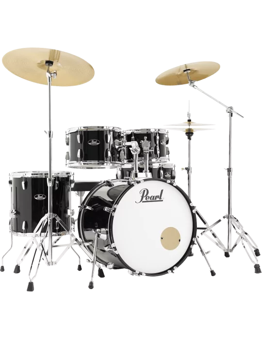  PEARL RSS505BCC-31 Batería Fusion 20" 5 - Jet Black + B-50 + pack de platillos Sabian Solar 3|MusicGoodDeal 