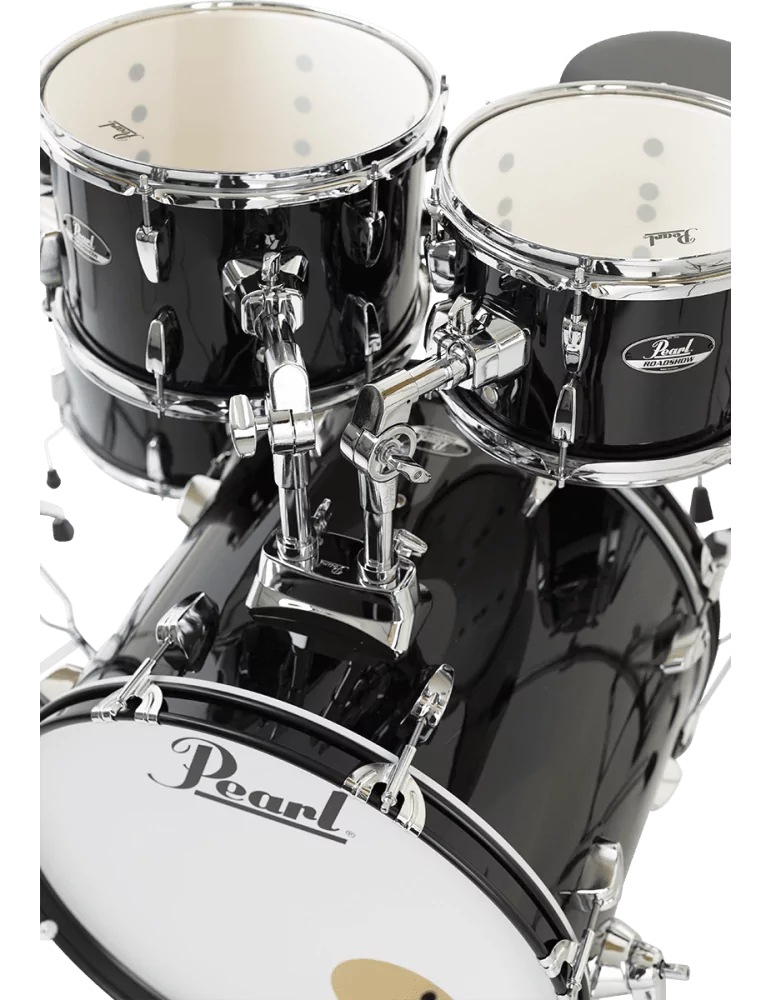  PEARL RSS505BCC-31 Batería Fusion 20" 5 - Jet Black + B-50 + pack de platillos Sabian Solar 3|MusicGoodDeal 