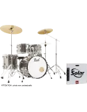 PEARL RSS505BCC-707 Batería Fusion 20" 5 - Bronce Metálico + B-50 + pack de platillos Sabian Solar 3|MusicGoodDeal 