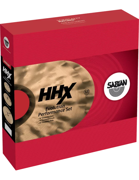  SABIAN 15005XEBP Conjunto armónico - Evolution 14"-16"-20"+ 18" GRATIS|MusicGoodDeal 