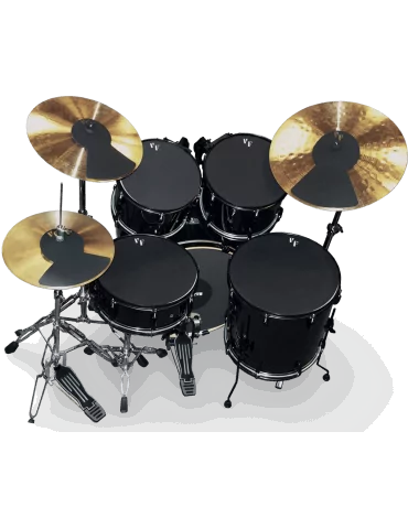  VIC FIRTH MUTEFUS22 Paquete de sordina de 10", 12", 14", 22", hi-hat y dos platillos|MusicGoodDeal 