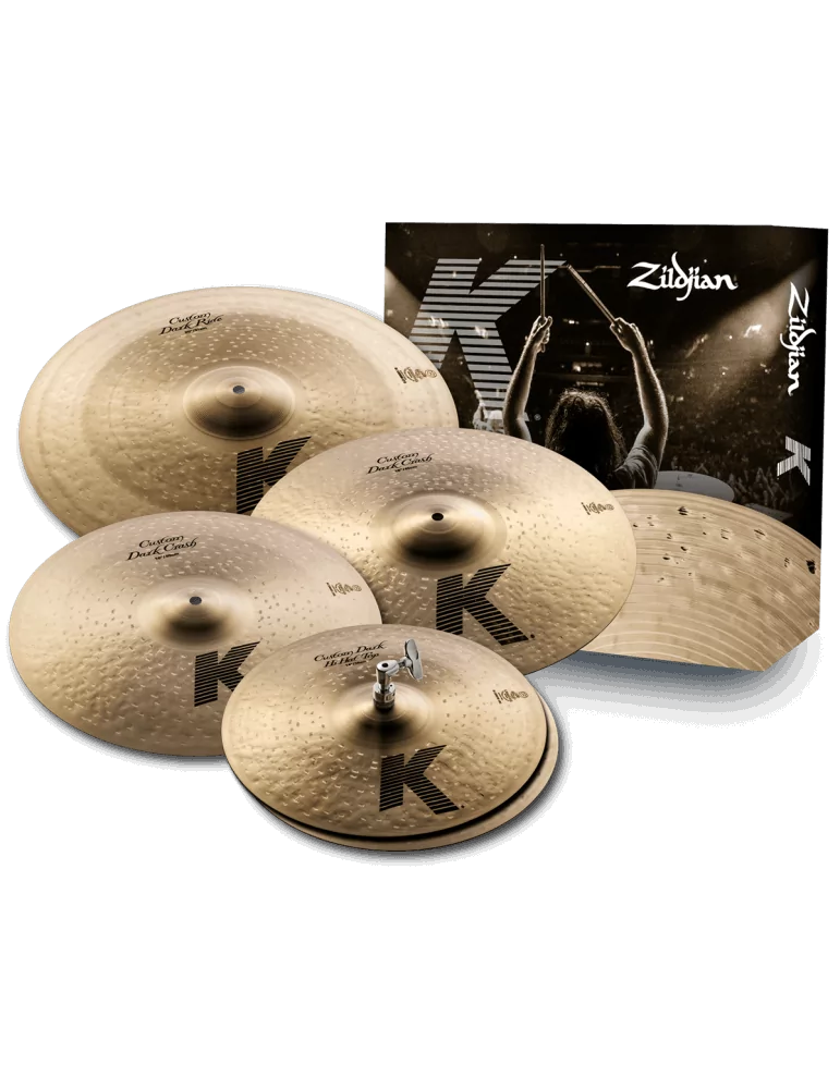  ZILDJIAN KCD900 Pack - Juego de 14"-16"-18"-20" oscuro|MusicGoodDeal 